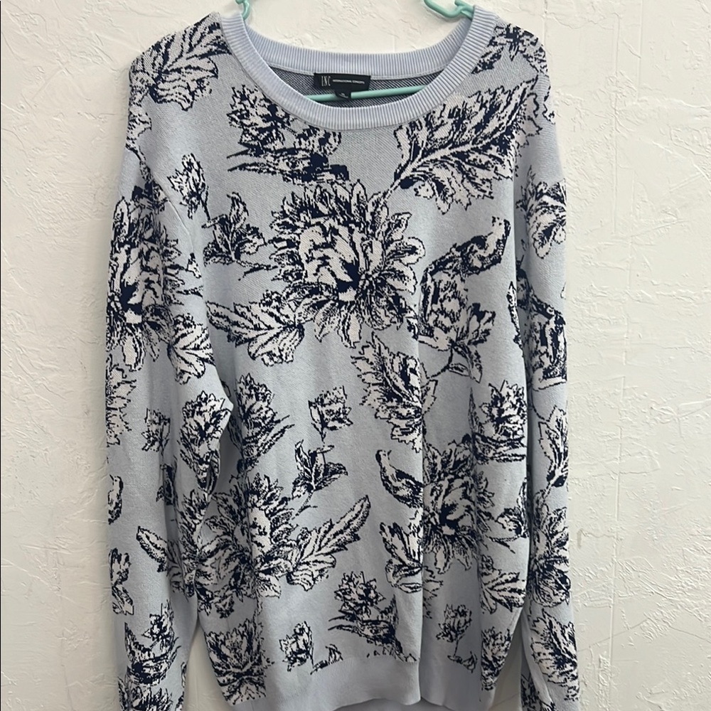 Floral Patterned Sweater